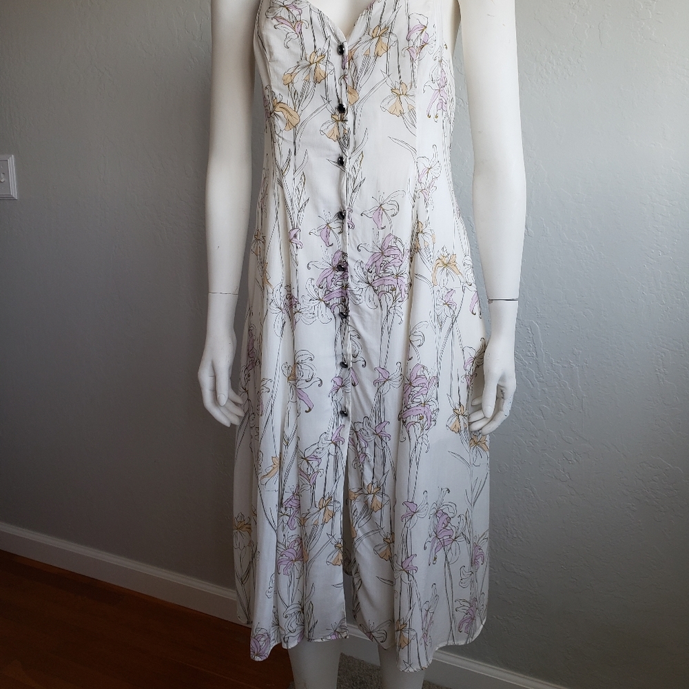 Kimchi Blue | Dorothy Style |Midi Dress | Crossed Back | Size: Medium - Picture 5 of 9